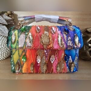 Kurt Geiger Medium Sequin Kensington Bag.